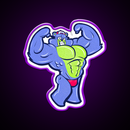 Bodybuild A Bear Gym Fitness Led Neon Sign Rgb Color