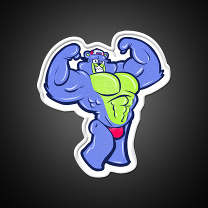 Bodybuild A Bear Gym Fitness Led Neon Sign Rgb Color