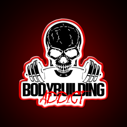 Bodybuilding Addict 11 Black Gym Fitness Led Neon Sign Rgb Color