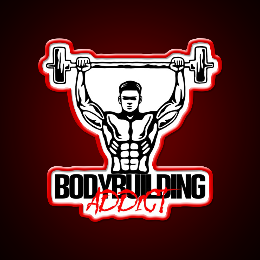 Bodybuilding Addict 15 Black Gym Fitness Led Neon Sign Rgb Color