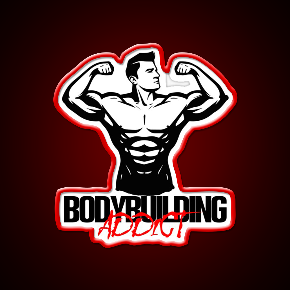 Bodybuilding Addict 7 Black Gym Fitness Led Neon Sign Rgb Color