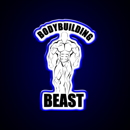 Bodybuilding Beast Physic Gym Fitness Led Neon Sign Rgb Color