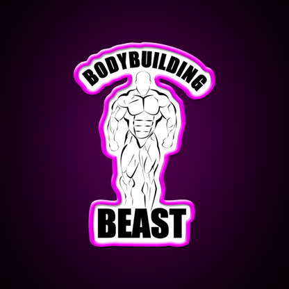 Bodybuilding Beast Physic Gym Fitness Led Neon Sign Rgb Color