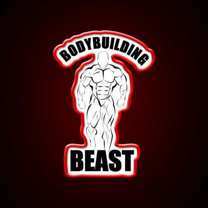 Bodybuilding Beast Physic Gym Fitness Led Neon Sign Rgb Color