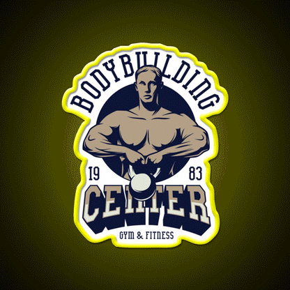 Bodybuilding Center Gym And Fitness Gym Fitness Led Neon Sign Rgb Color