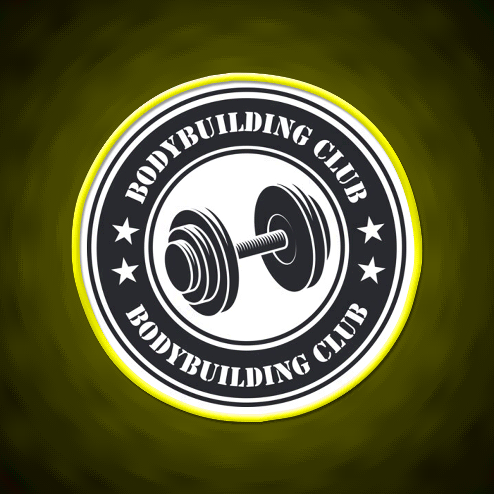 Bodybuilding Club Gym Fitness Led Neon Sign Rgb Color