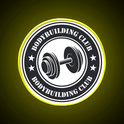 Bodybuilding Club Gym Fitness Led Neon Sign Rgb Color