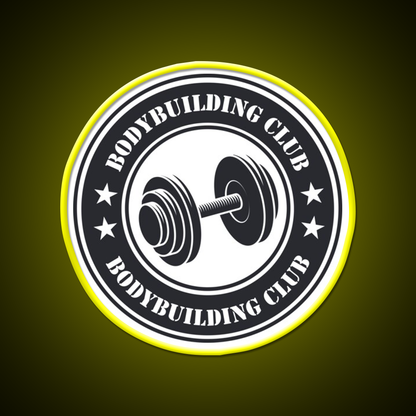 Bodybuilding Club Gym Fitness Led Neon Sign Rgb Color