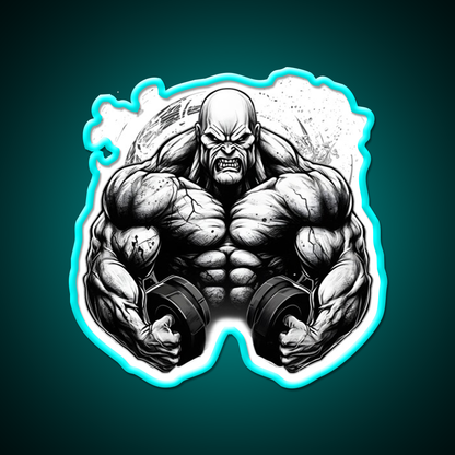 Bodybuilding Gym Fitness Led Neon Sign Rgb Color - Size and dimension reference