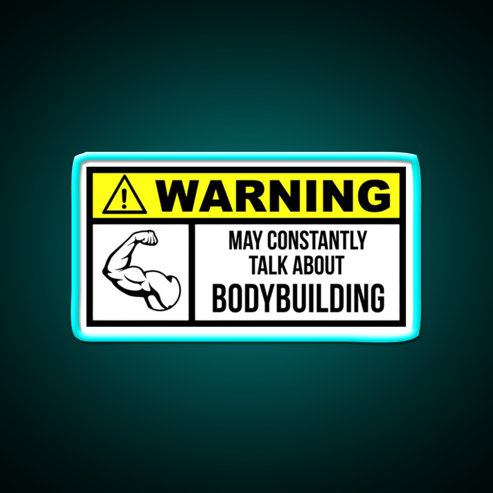 Bodybuilding Gym Fitness Led Neon Sign Gym Room Sign Rgb Color - Size and dimension reference