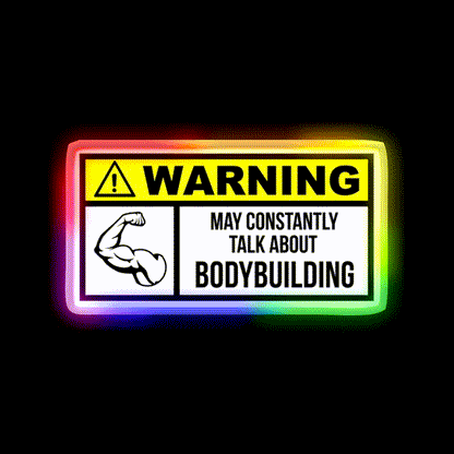 Bodybuilding Gym Fitness Led Neon Sign Gym Room Sign Rgb Color - LED neon sign close-up detail