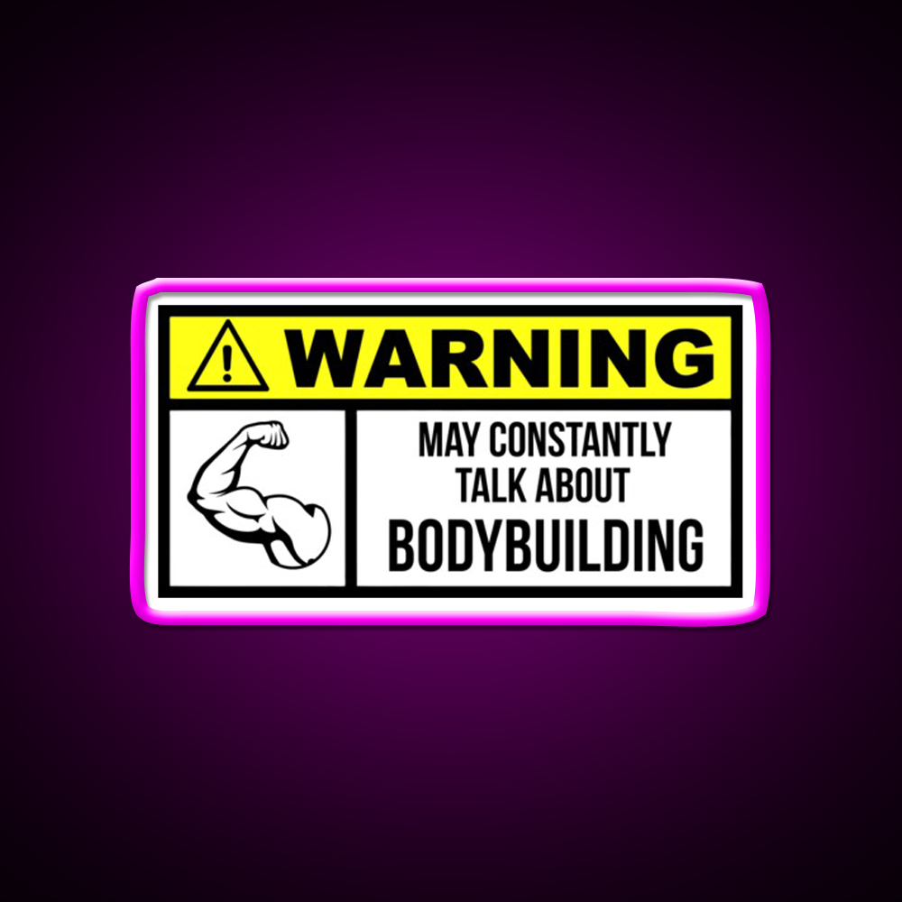 Bodybuilding Gym Fitness Led Neon Sign Gym Room Sign Rgb Color - Neon sign mounted on wall in room