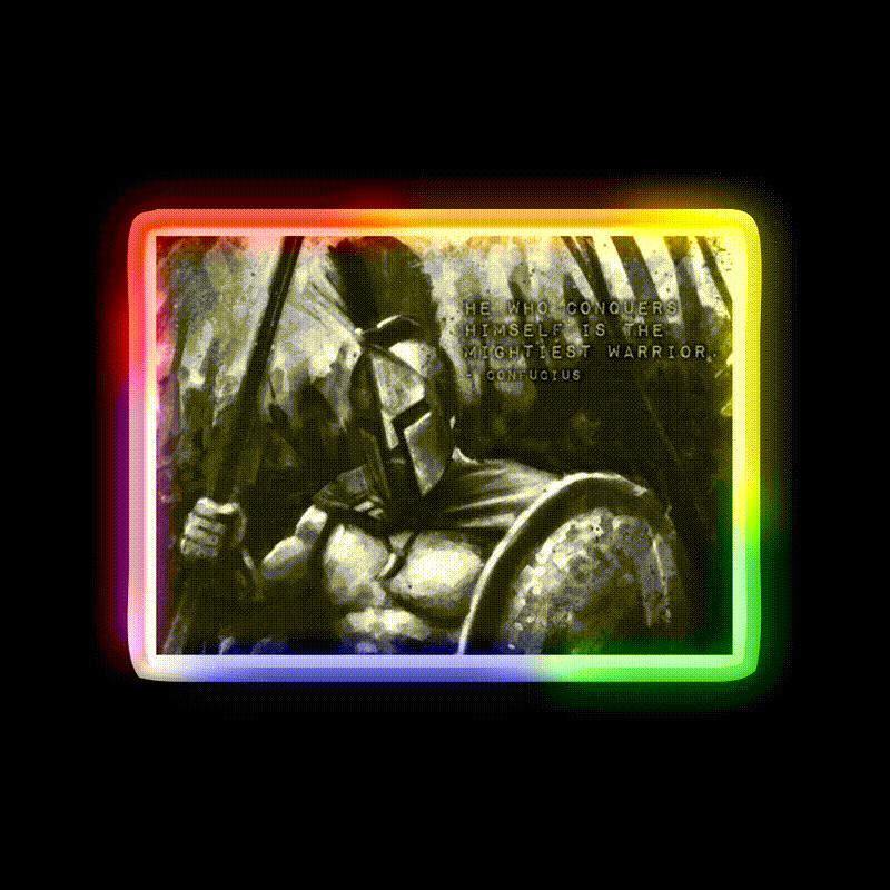 Bodybuilding Inspirational Gym Fitness Led Neon Sign Rgb Color - LED neon sign close-up detail
