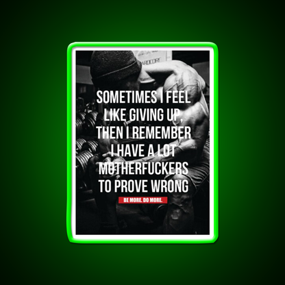 Bodybuilding Inspirational Workout Gym Fitness Led Neon Sign Rgb Color - LED neon sign view 8
