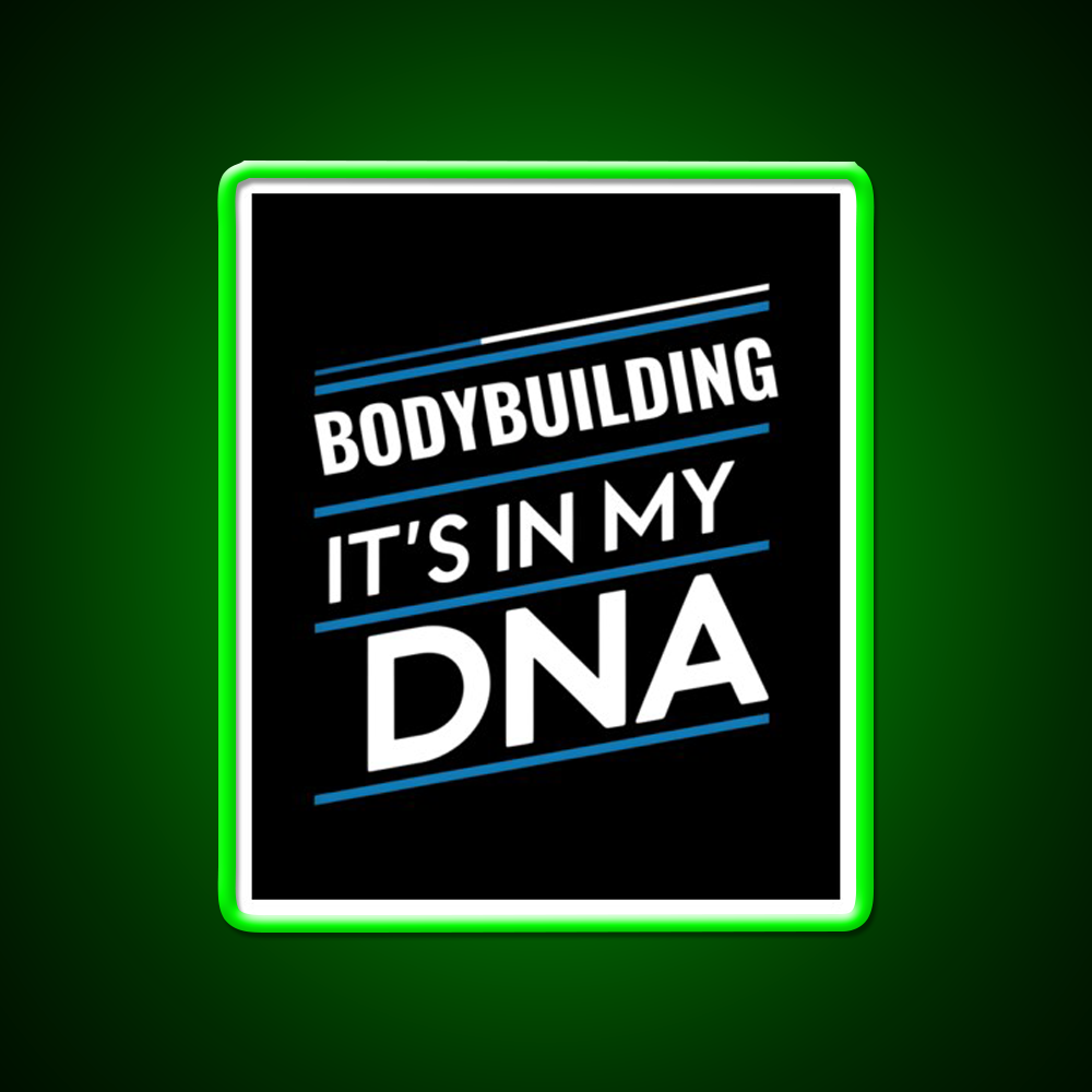 Bodybuilding Its In My Dna Gym Fitness Led Neon Sign Rgb Color - LED neon sign view 8