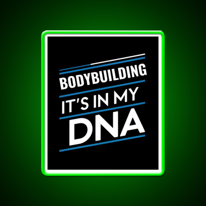 Bodybuilding Its In My Dna Gym Fitness Led Neon Sign Rgb Color - LED neon sign view 8