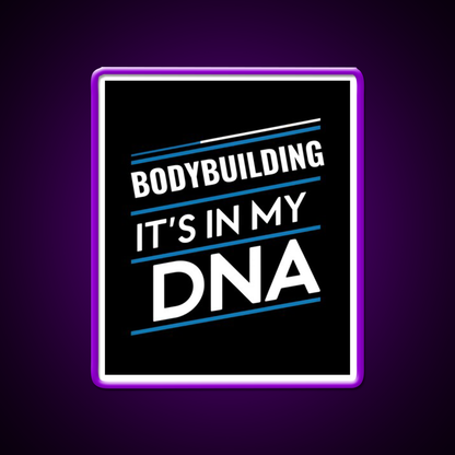 Bodybuilding Its In My Dna Gym Fitness Led Neon Sign Rgb Color - LED neon sign view 9