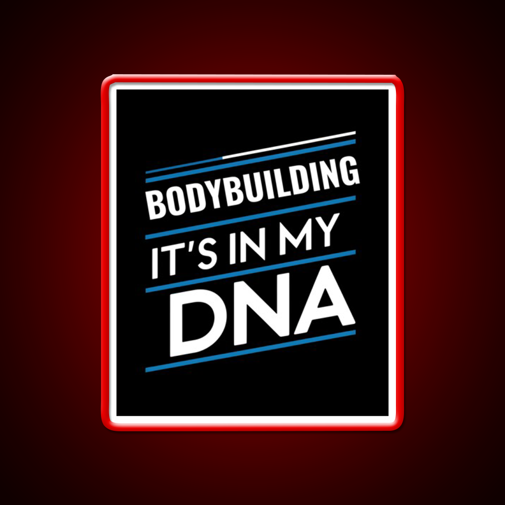 Bodybuilding Its In My Dna Gym Fitness Led Neon Sign Rgb Color - LED neon sign view 10