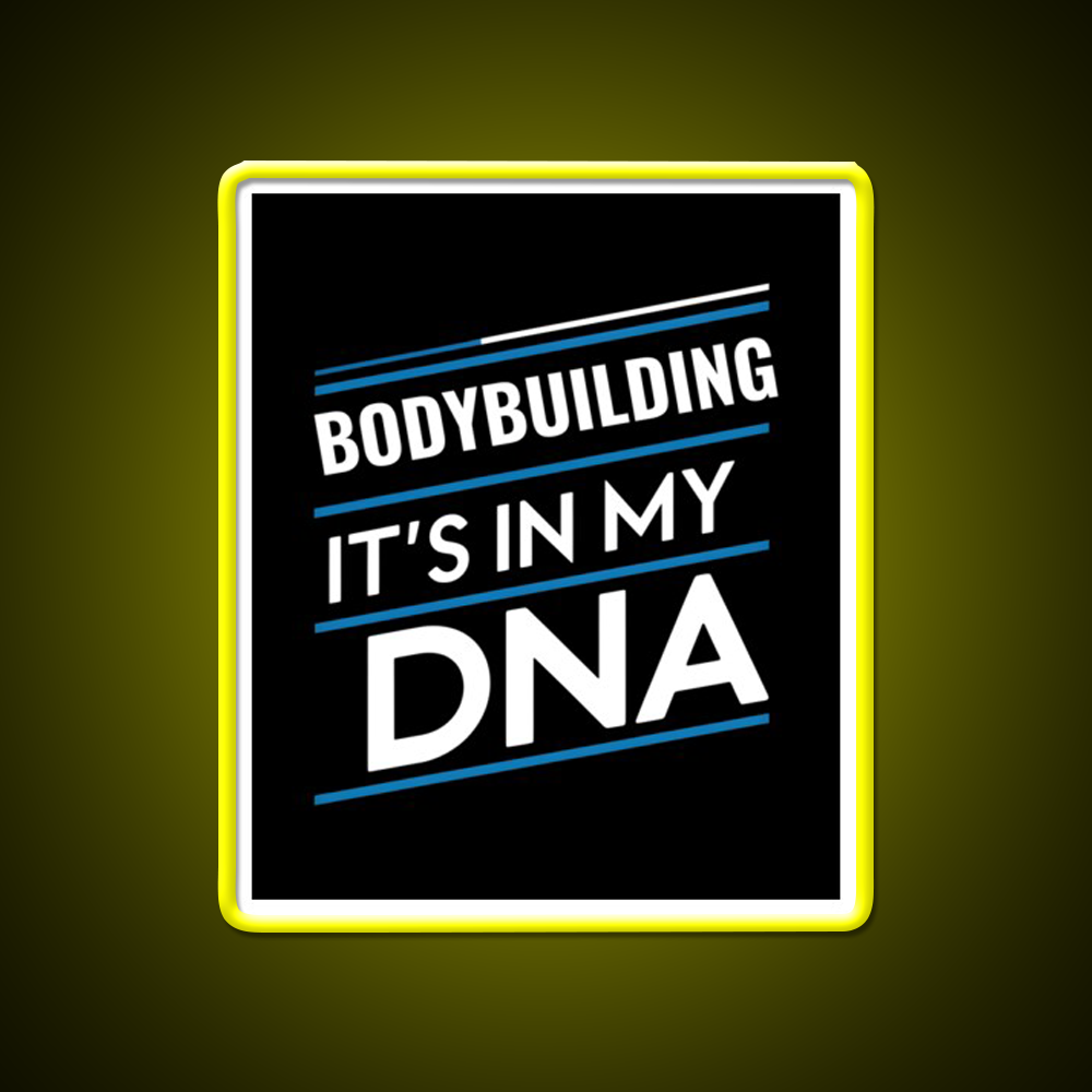 Bodybuilding Its In My Dna Gym Fitness Led Neon Sign Rgb Color - LED neon sign view 7
