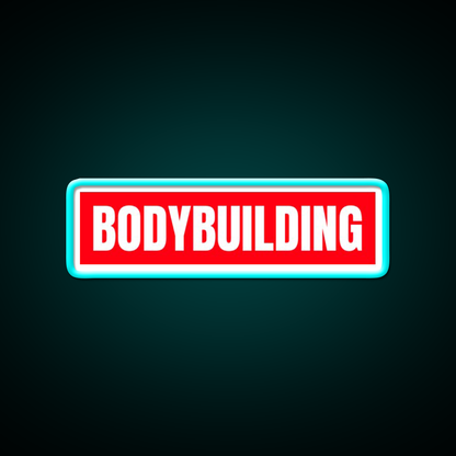 Bodybuilding Red Logo Gym Fitness Led Neon Sign Rgb Color