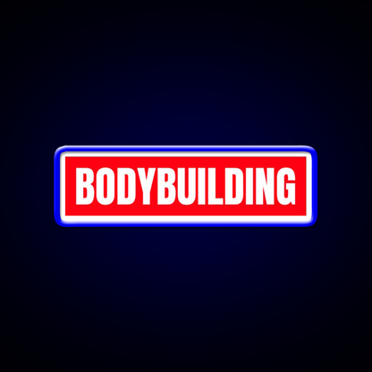 Bodybuilding Red Logo Gym Fitness Led Neon Sign Rgb Color