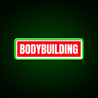 Bodybuilding Red Logo Gym Fitness Led Neon Sign Rgb Color