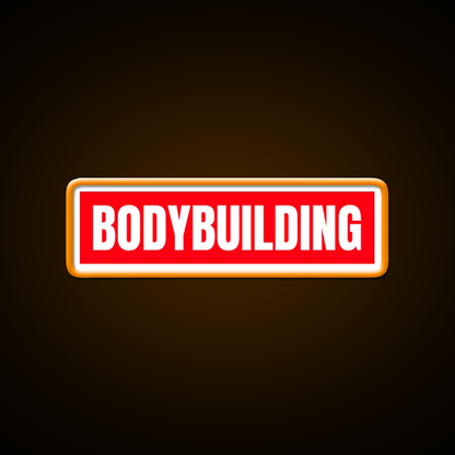 Bodybuilding Red Logo Gym Fitness Led Neon Sign Rgb Color