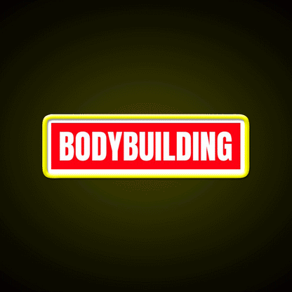 Bodybuilding Red Logo Gym Fitness Led Neon Sign Rgb Color