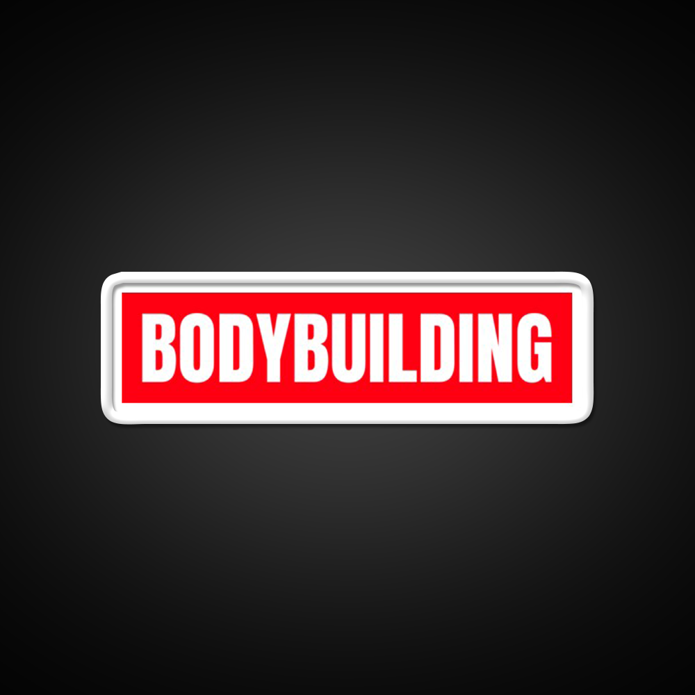 Bodybuilding Red Logo Gym Fitness Led Neon Sign Rgb Color