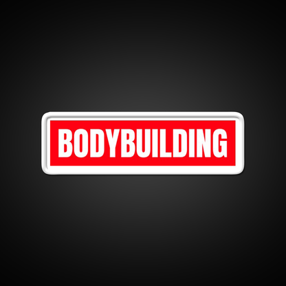 Bodybuilding Red Logo Gym Fitness Led Neon Sign Rgb Color