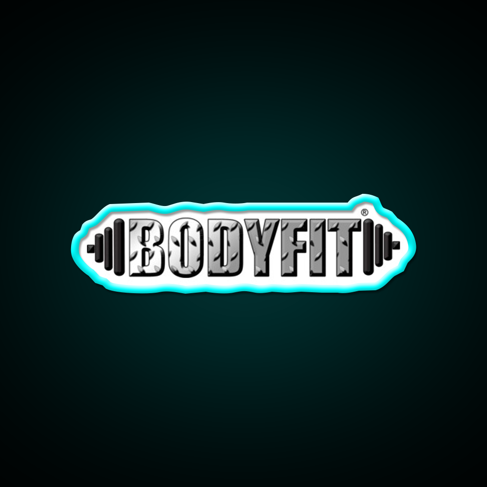 Bodyfit Diamond Plate Logo Gym Fitness Led Neon Sign Rgb Color