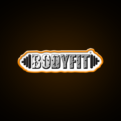 Bodyfit Diamond Plate Logo Gym Fitness Led Neon Sign Rgb Color