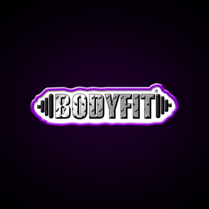 Bodyfit Diamond Plate Logo Gym Fitness Led Neon Sign Rgb Color