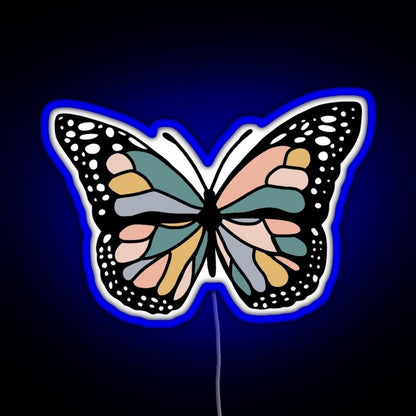 Boho Butterfly Rgb Led Neon Sign Pop Wall Art - Shineneon