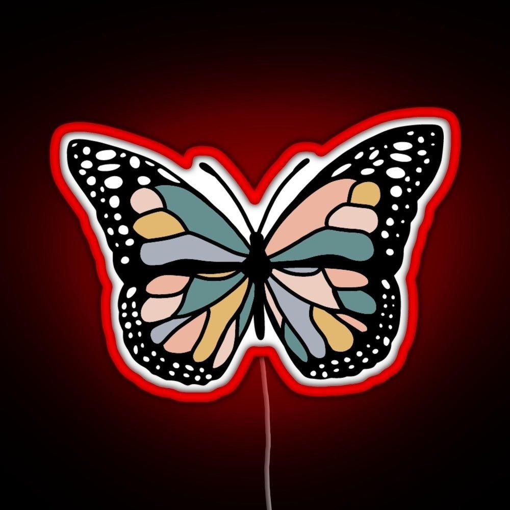 Boho Butterfly Rgb Led Neon Sign Pop Wall Art - Shineneon