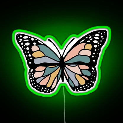 Boho Butterfly Rgb Led Neon Sign Pop Wall Art - Shineneon