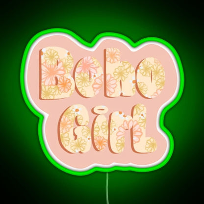 Boho Girl Rgb Neon Sign - Shineneon