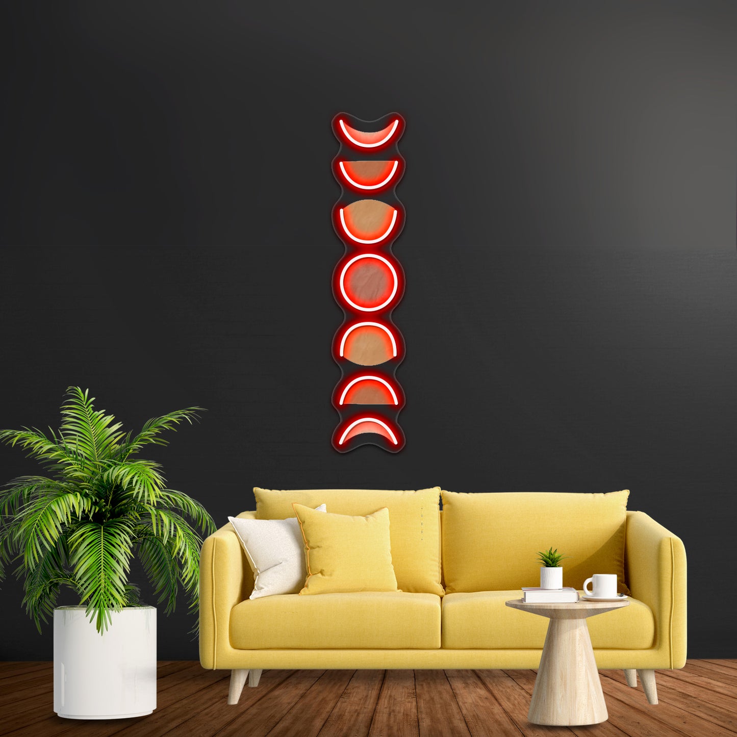 Boho Moon Phases Wall Artwork Neon Signs