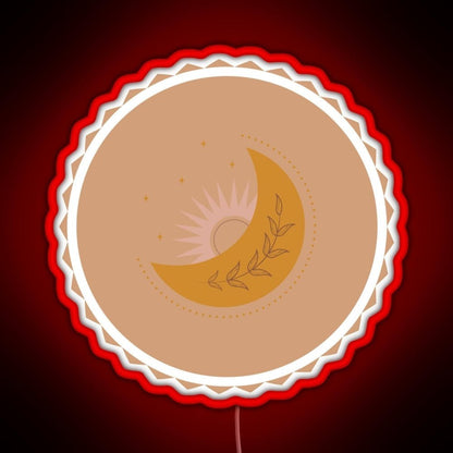 Boho Sun And Moon Rgb Neon Sign - Shineneon