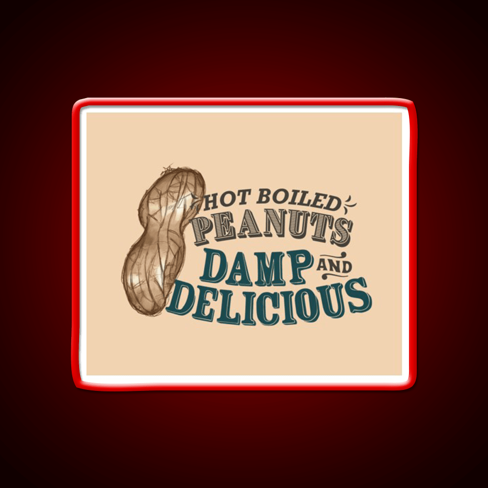 Boiled Peanuts Snack Food Led Neon Sign Rgb Color - Shineneon