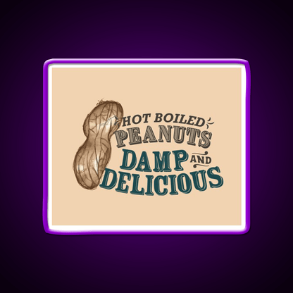 Boiled Peanuts Snack Food Led Neon Sign Rgb Color - Shineneon