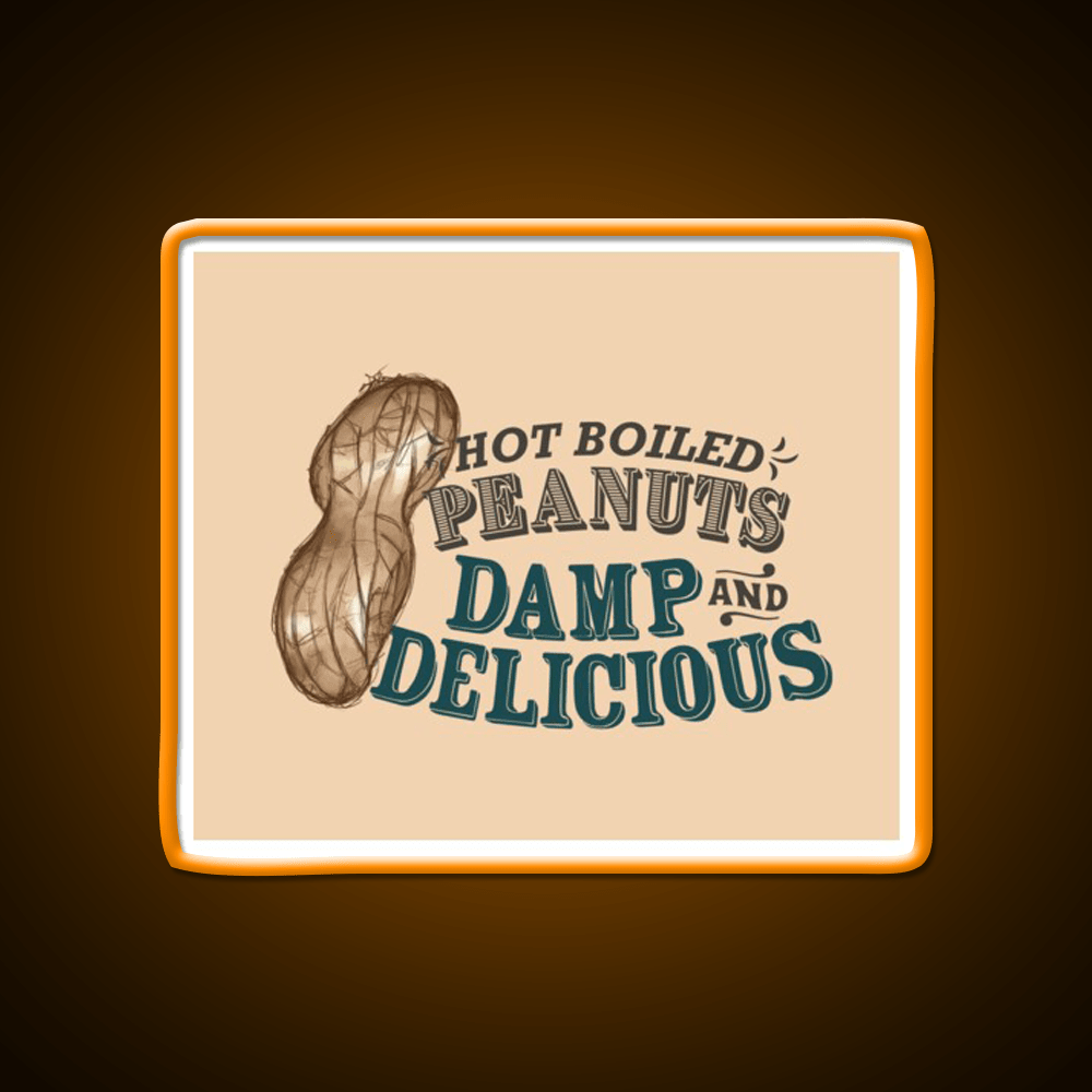 Boiled Peanuts Snack Food Led Neon Sign Rgb Color - Shineneon