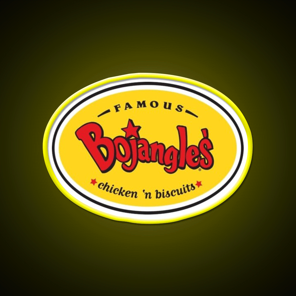 Bojangles Fast Food Led Neon Sign For Burger Place Rgb Color - Custom LED neon sign front view