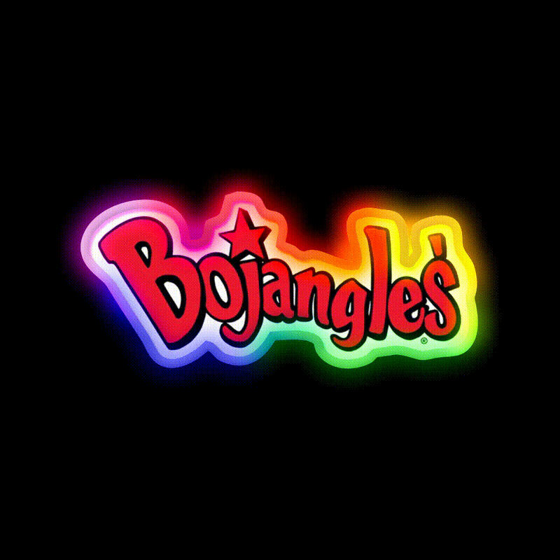 Bojangles Logo Fast Food Led Neon Sign For Burger Place Rgb Color