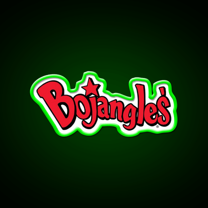 Bojangles Logo Fast Food Led Neon Sign For Burger Place Rgb Color - Shineneon