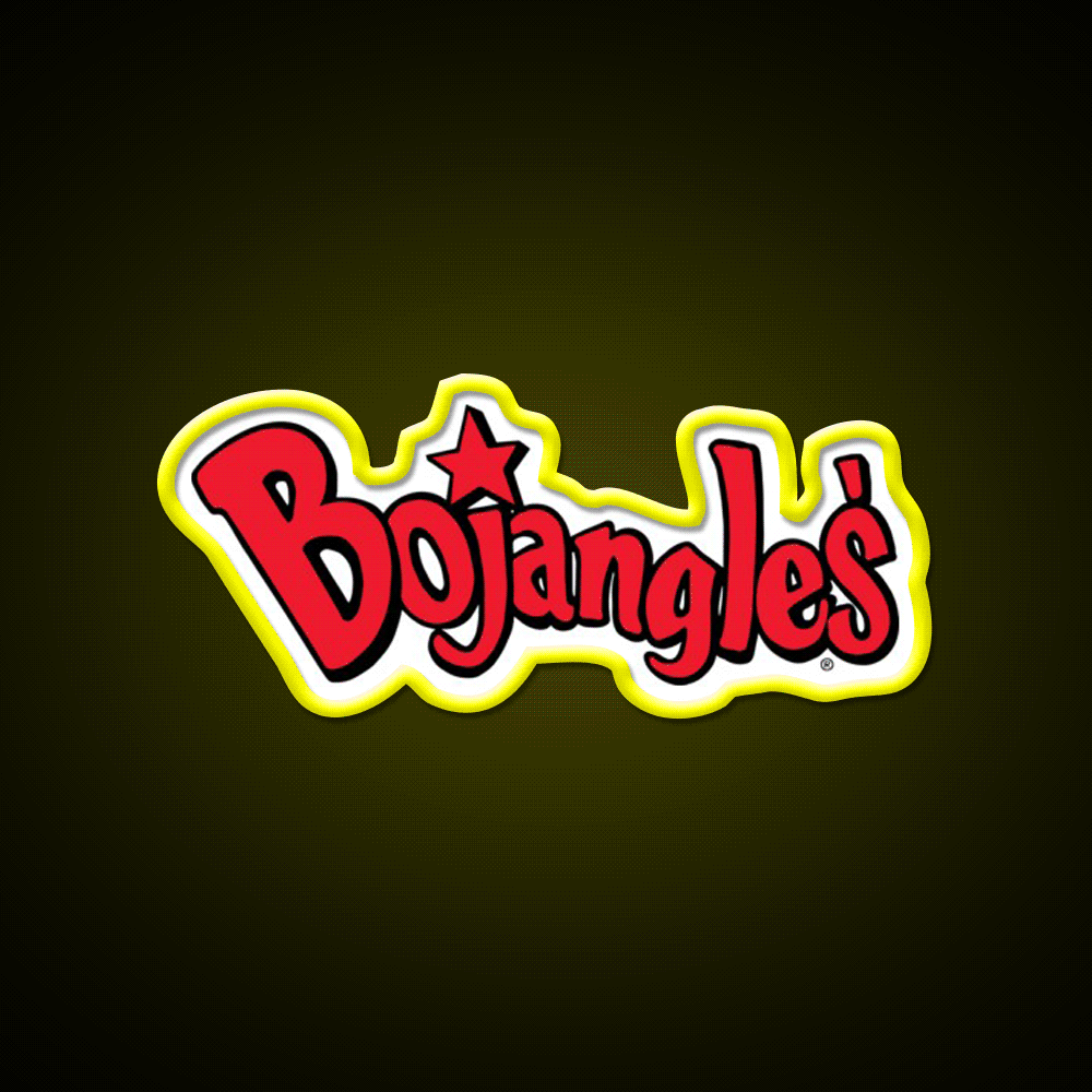 Bojangles Logo Fast Food Led Neon Sign For Burger Place Rgb Color