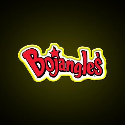 Bojangles Logo Fast Food Led Neon Sign For Burger Place Rgb Color