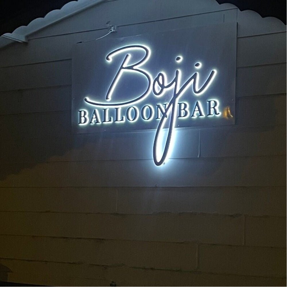 Boji Balloon Bar 3D Backlit Channel Letters Led Light Sign - Shineneon