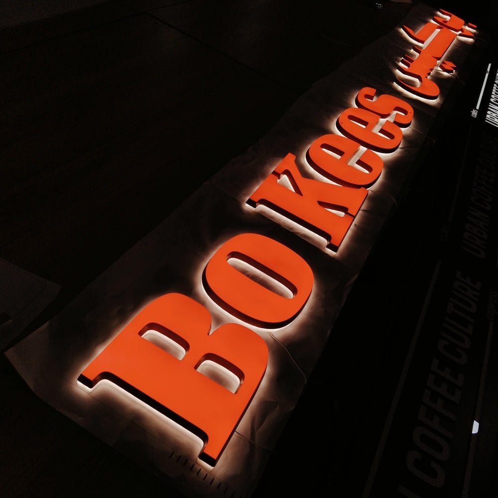 Bokees 3D Front And Back Lit Letters Metal Led Sign - Shineneon