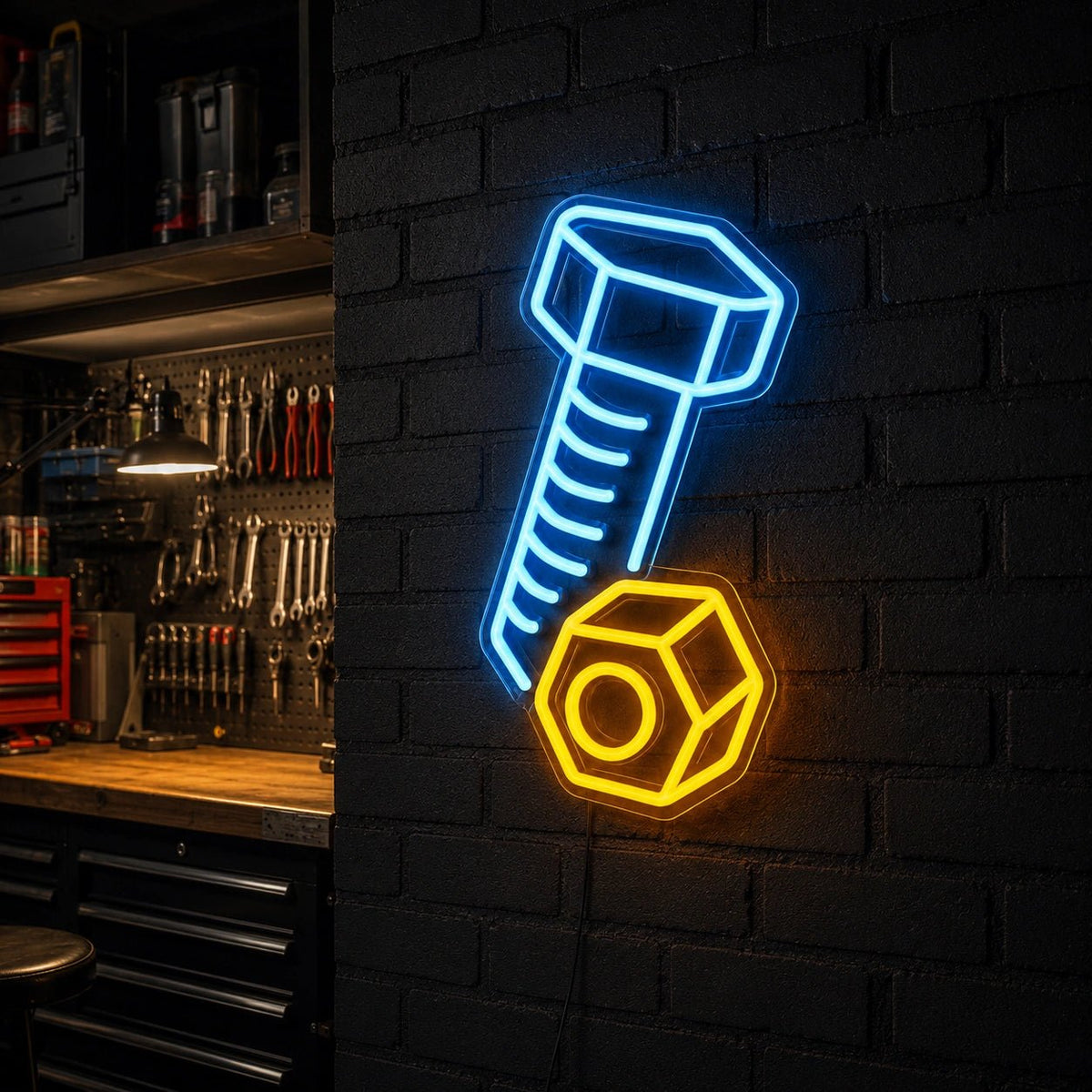 Bolt And Nut LED Neon Sign - Shineneon